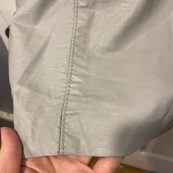Blank NYC Gray Drapey Mixed Media Moto Jacket - Picture 13 of 14